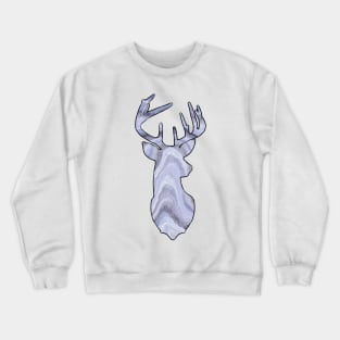 Geode gemstone deer - stag bust Crewneck Sweatshirt